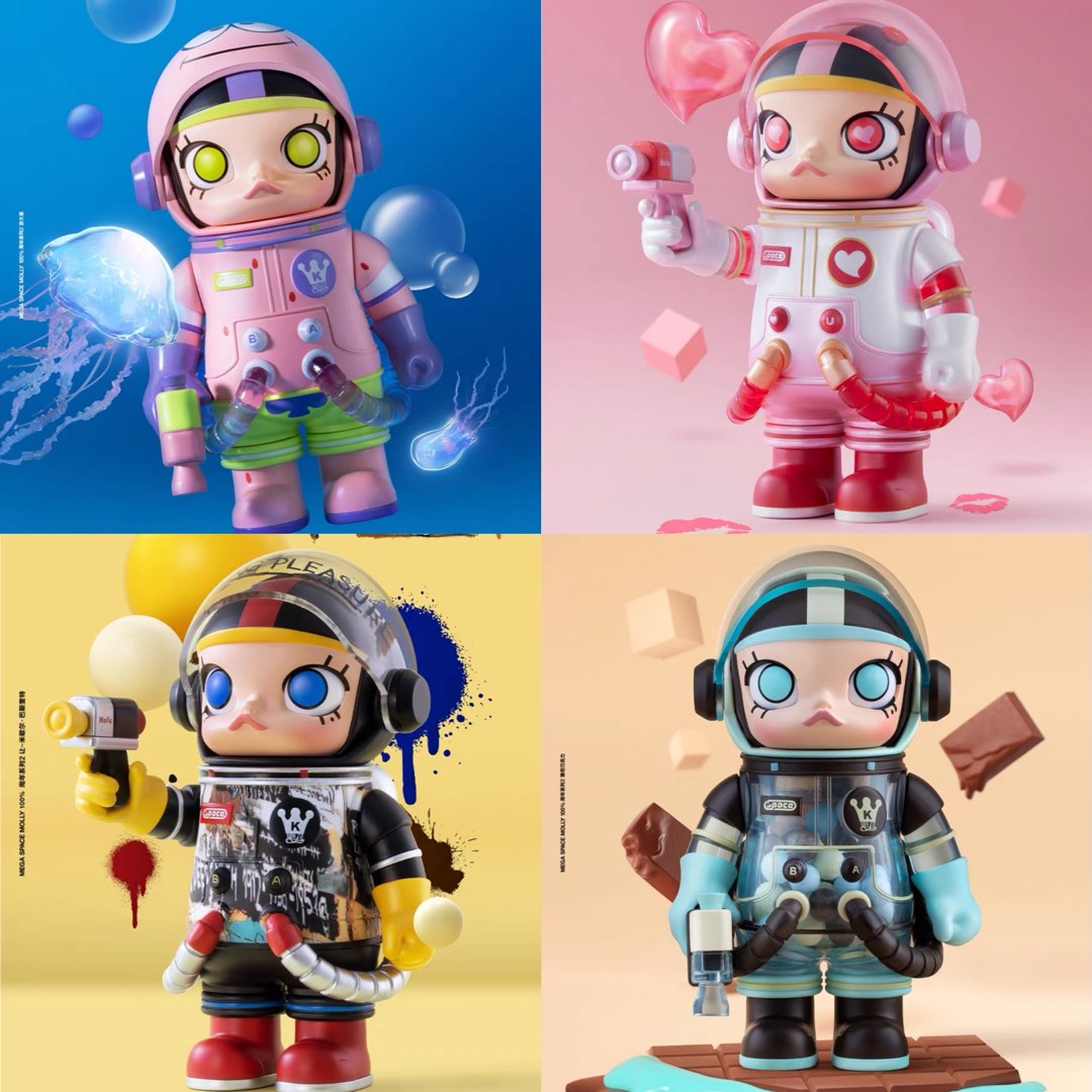 MEGA SPACE MOLLY 100% SERIES 2.0 POPMART / FULL SET / SINGLE BLIND BOX /  ABLE TO CHOOSE DESIGN