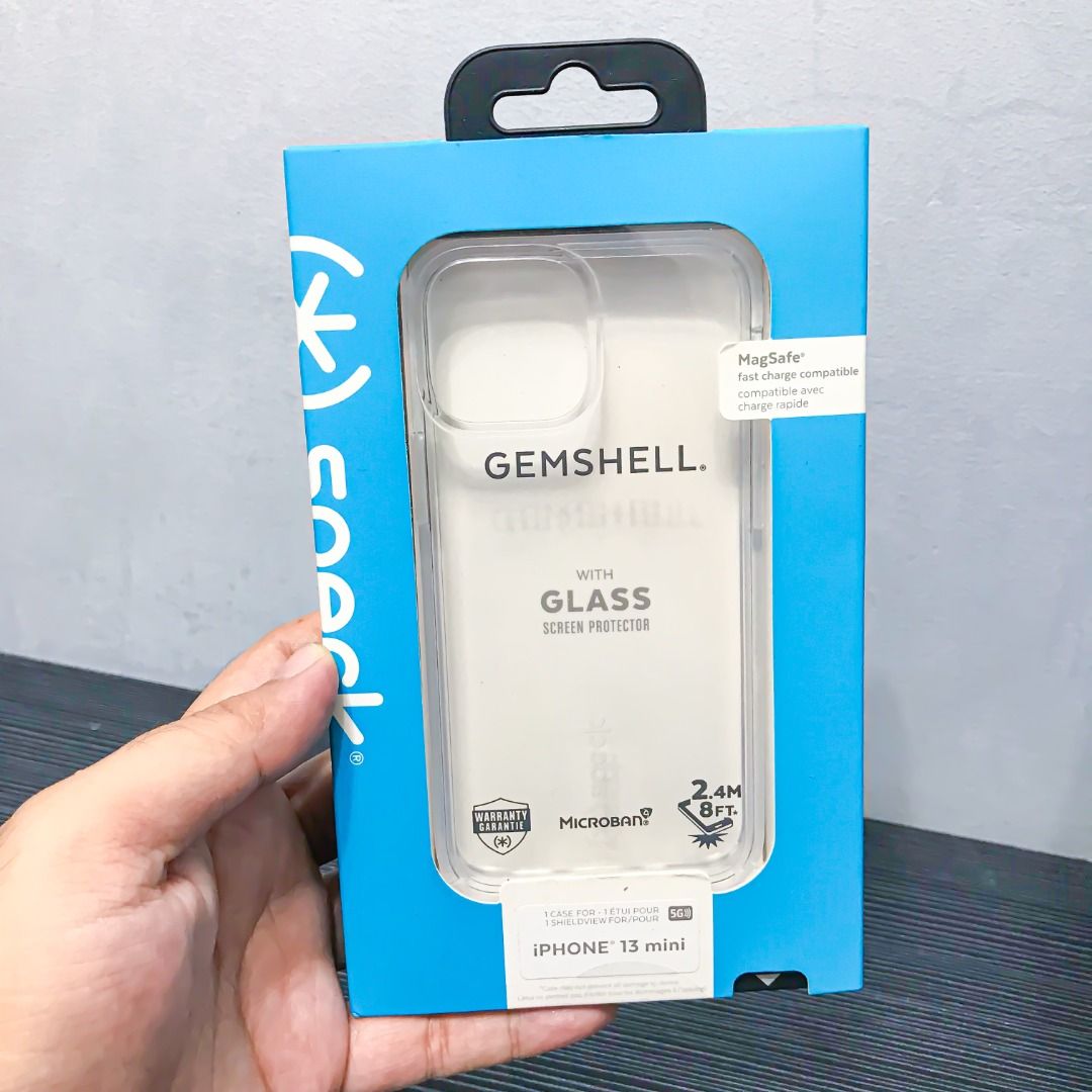 Speck Gemshell with Glass Screen Protector for iPhone 13 Mini Phone Case (Sealed) (Category: Cases & Sleeves) located in Cavite. Submitted by thebeautifulsummer (Listing ID 1247263536, Image 1). Description: Speck Gemshell with Glass Screen Protector for iPhone 13 Mini Brand New/Sealed.