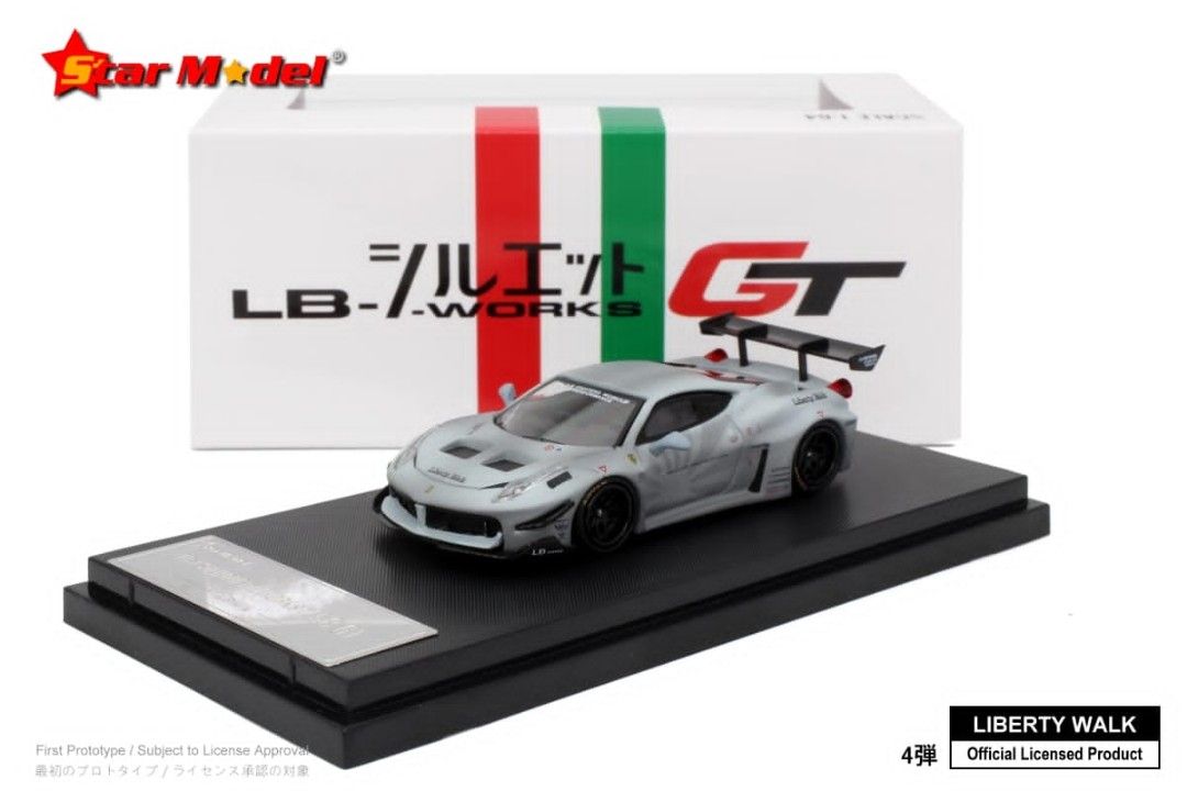 Star Model 1:64合金模型!日本LBWK授權產品,剪影版LB-Silhouette WORKS 458 GT。最新預售中 ...