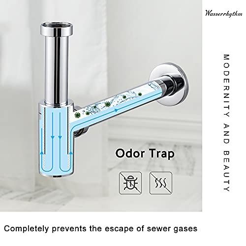 [Stockist.SG] Deodorant Bottle Trap Bathroom Sink Tap Waste Pipe Round