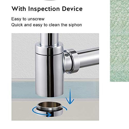 [Stockist.SG] Deodorant Bottle Trap Bathroom Sink Tap Waste Pipe Round