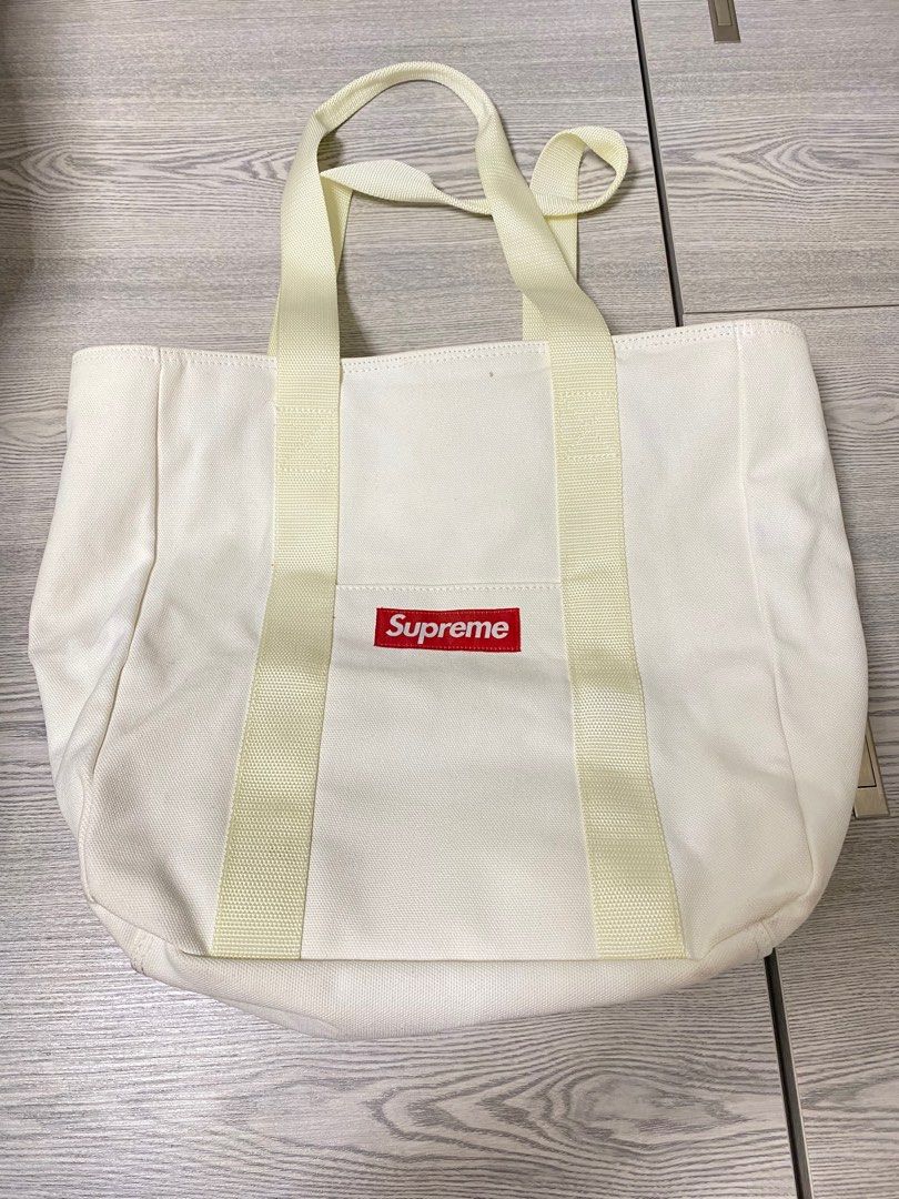 supreme Canvas Tote 白-