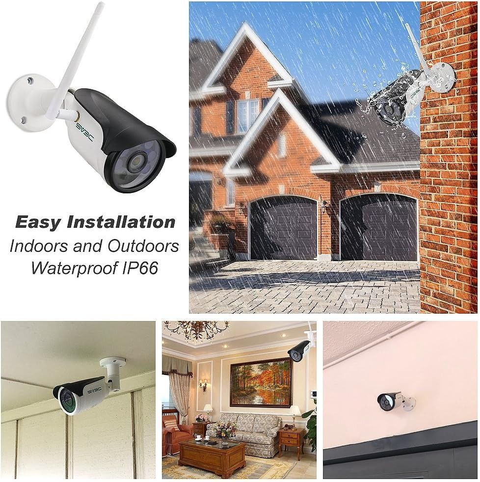 SV3C PTZ Security Camera WiFi Dome Camera Indoor Outdoor 5MP with Auto  Tracking Infrared Night Vision