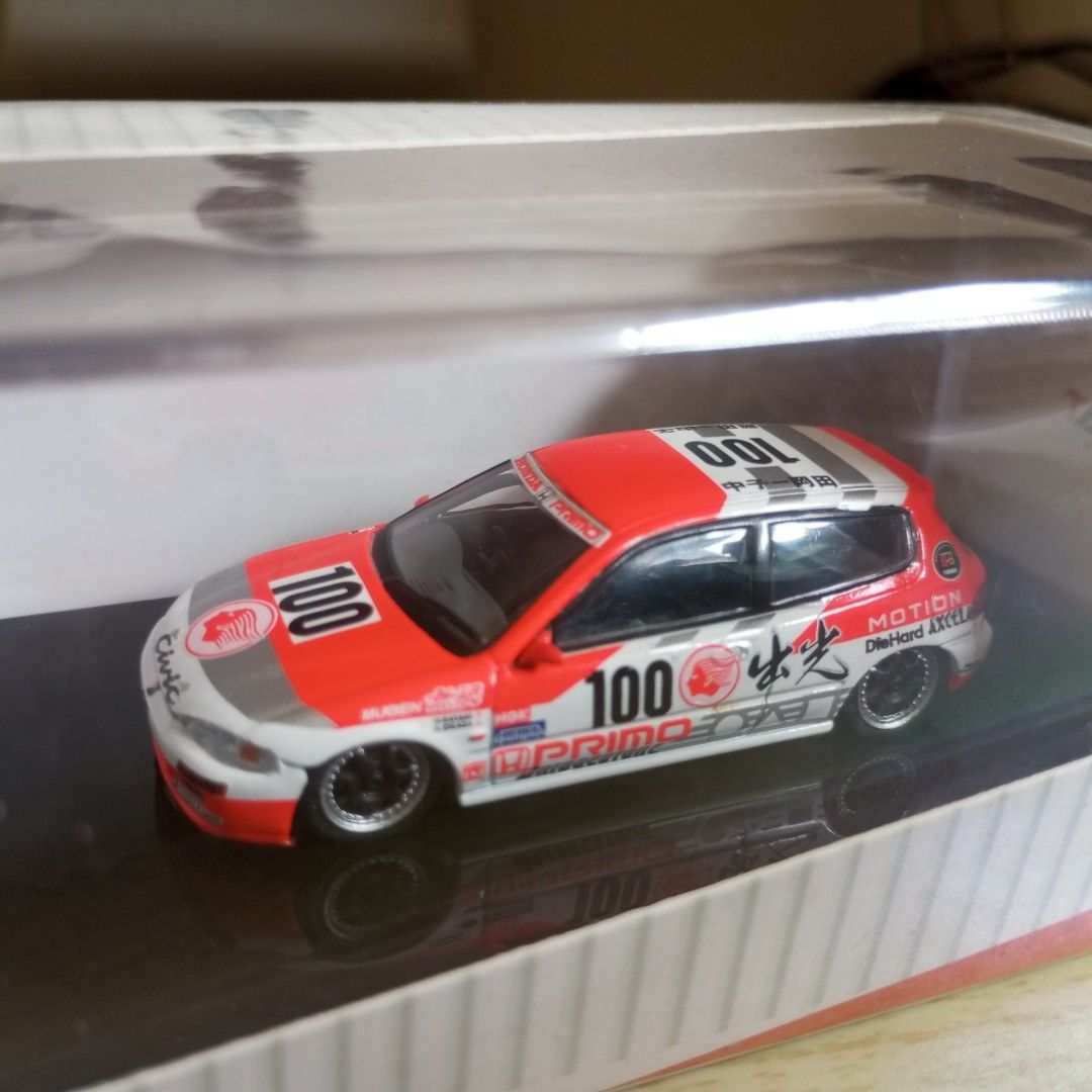 Tarmac Works Honda Civic EG6 #100 JTCC Group A on Carousell