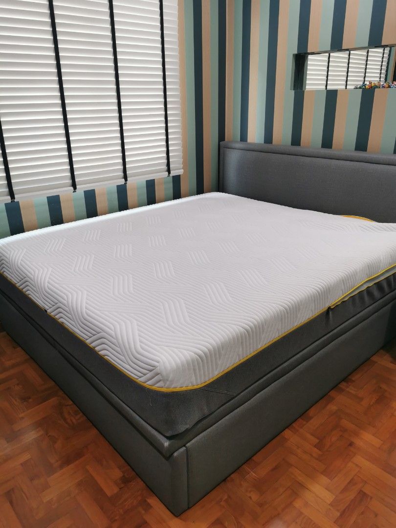 Tempur King Long Storage bed, Furniture & Home Living, Furniture, Bed