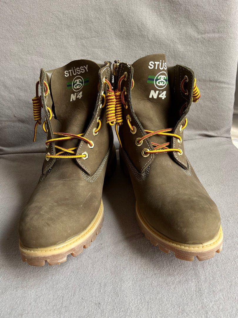 Timberland x Stussy Boots Men s Fashion Footwear Boots on Carousell