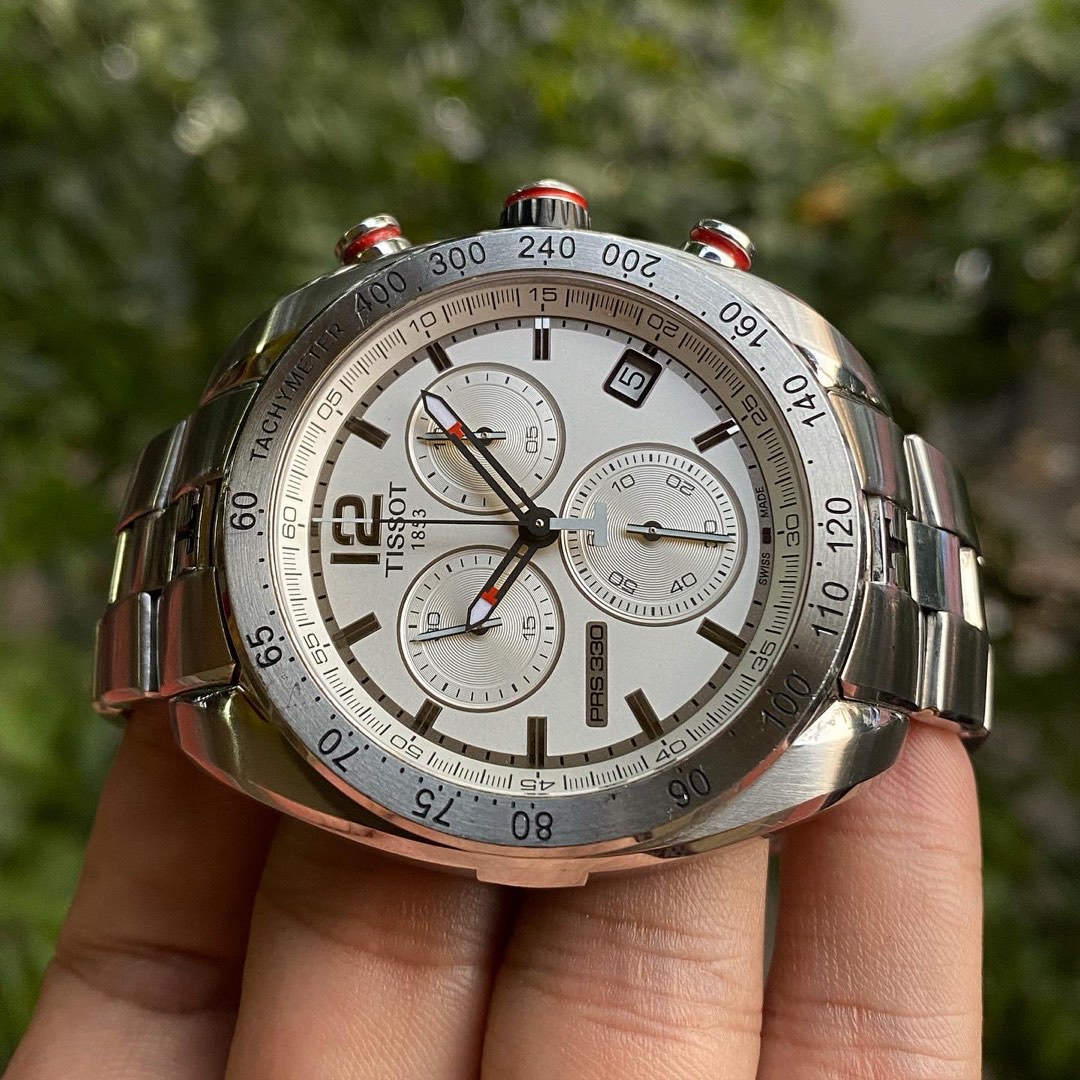 Tissot PRS 330 Chronograph T076417A Quartz 42mm Fesyen Pria