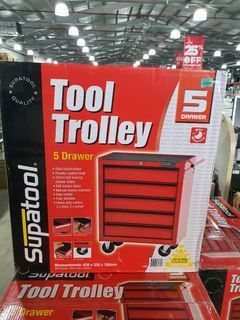 tool trolley 5 drawers w/key
