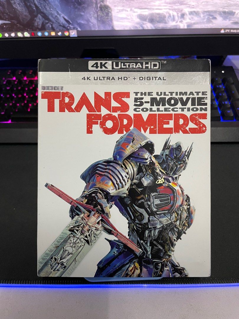 Transformers 5Movie Collection 4K UHD BluRay (USED), Hobbies & Toys