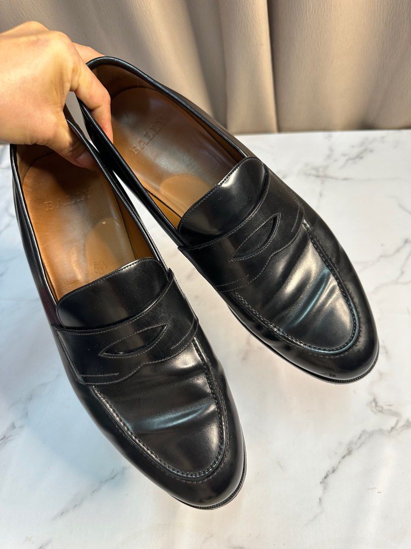 All black bally shoes sale