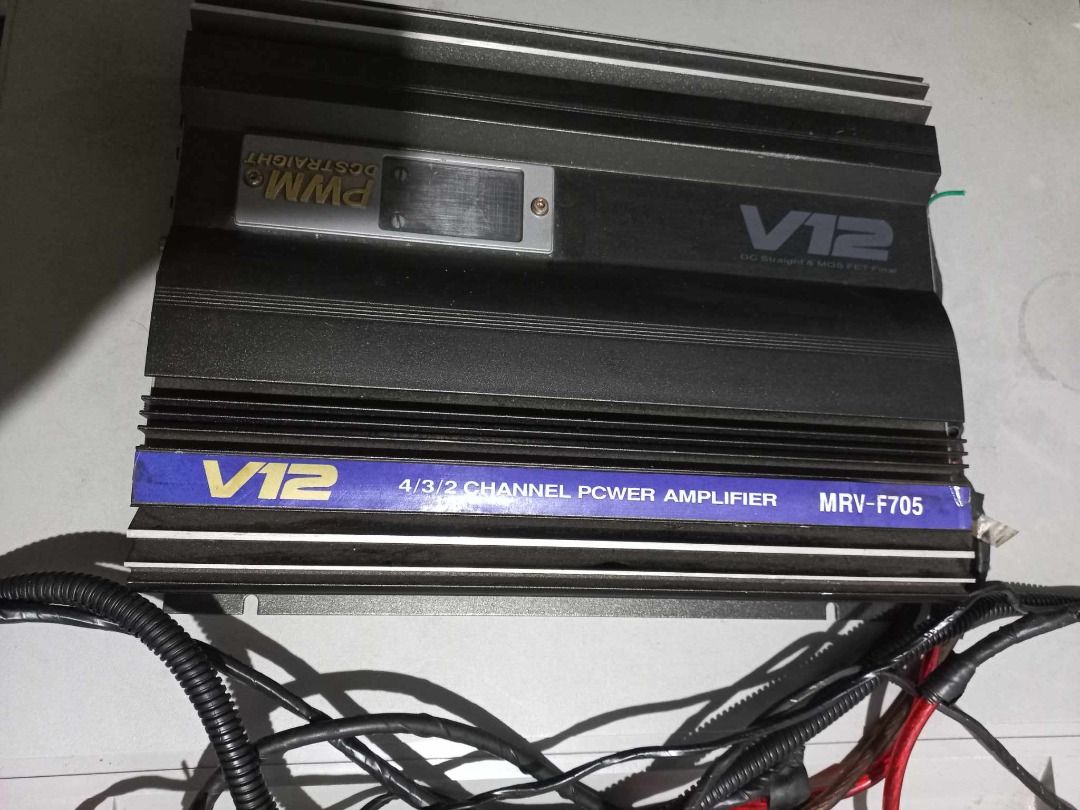 V12 4/3/2 CHANNEL POWER AMPLIFIER MRVF705 on Carousell