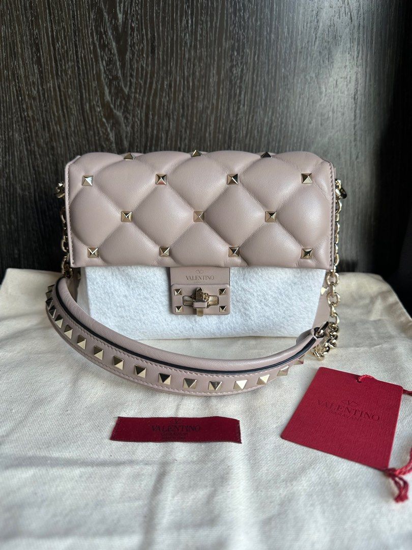 Valentino garavani candystud best sale leather shoulder bag