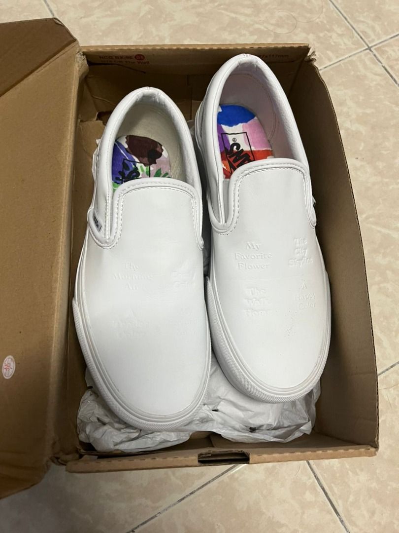 Vans classic slip on platform white discount