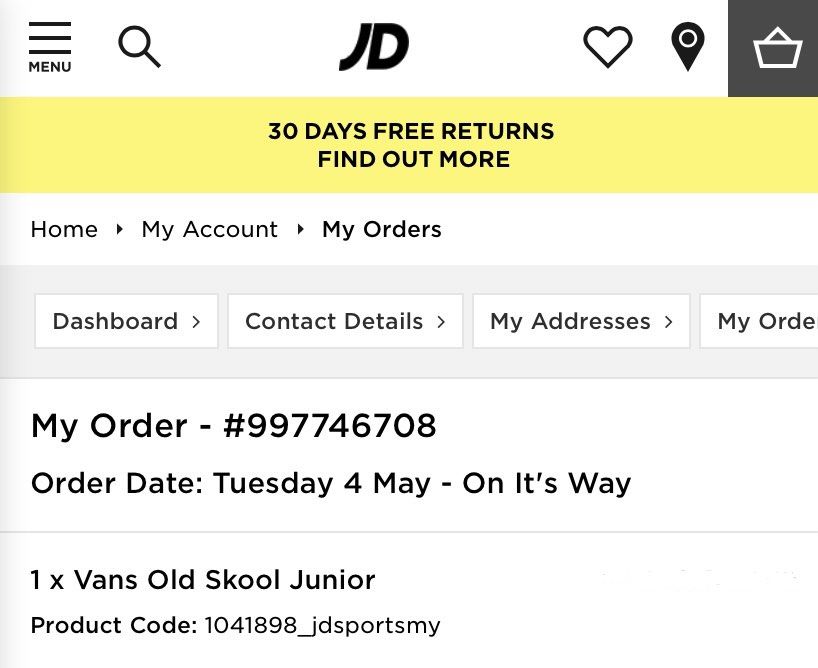 Jd vans cheap old skool junior