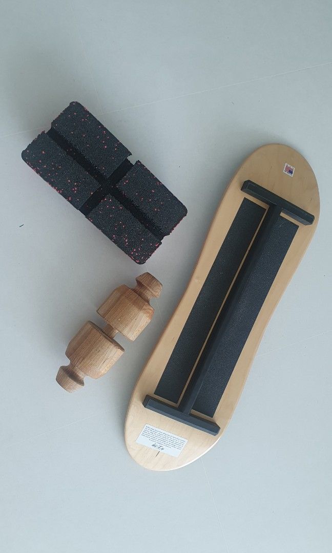 Planche D'équilibre Vew-Do Balance Board Vintage Avec Deck En Bois (28 X 7,5)