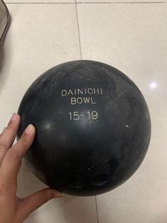 Vintage Ogata Dainichi Bowling Ball and Bag