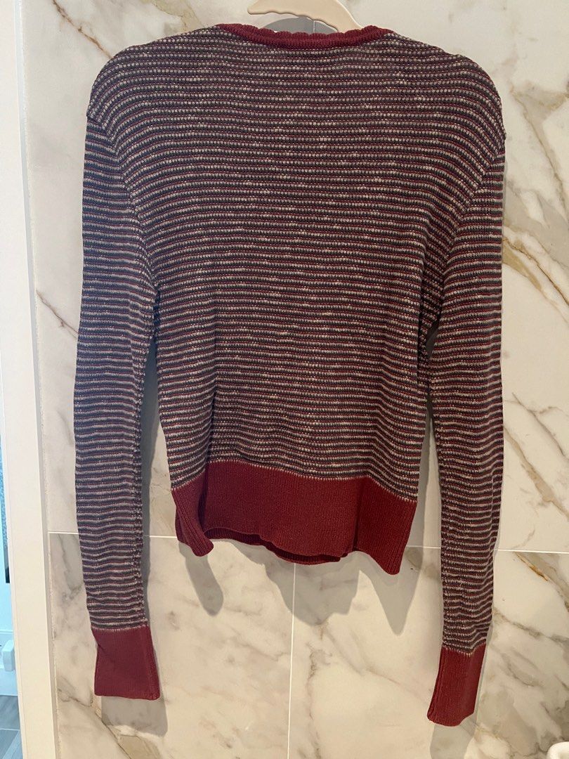 Vivienne Westwood red stripe top, 女裝, 上衣, 長袖衫- Carousell
