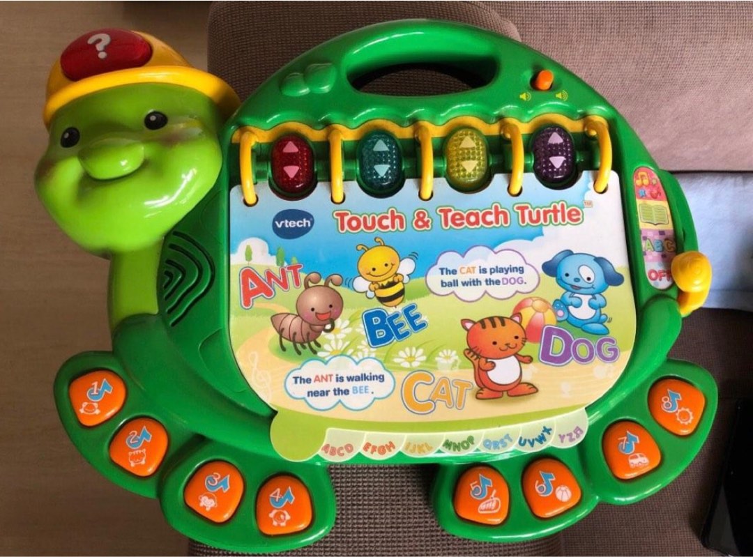 Vtech touch and teach turtle babies kids infant playtime on carousell