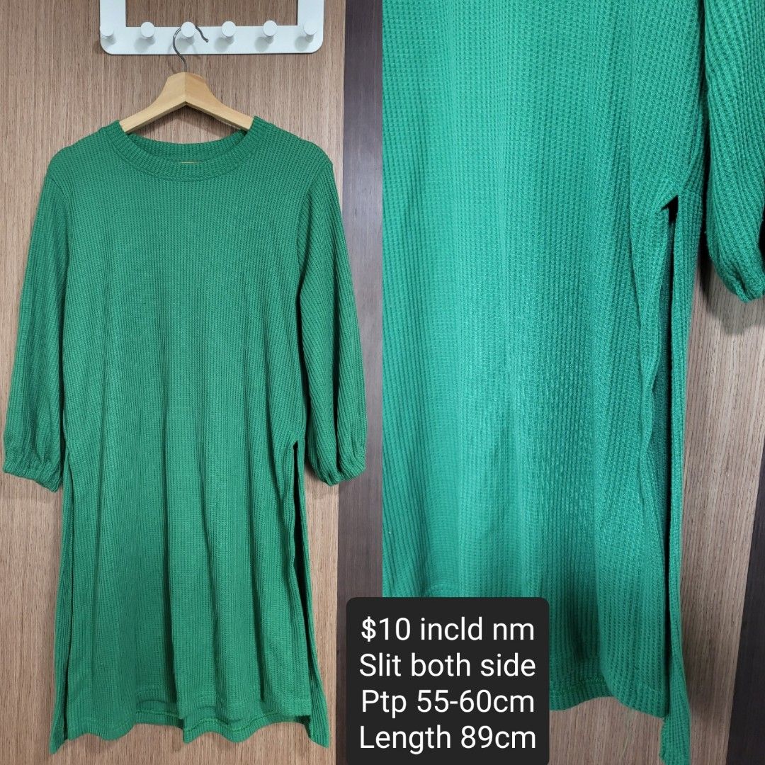 Waffle shirt, Women's Fashion, Muslimah Fashion, Tops on Carousell