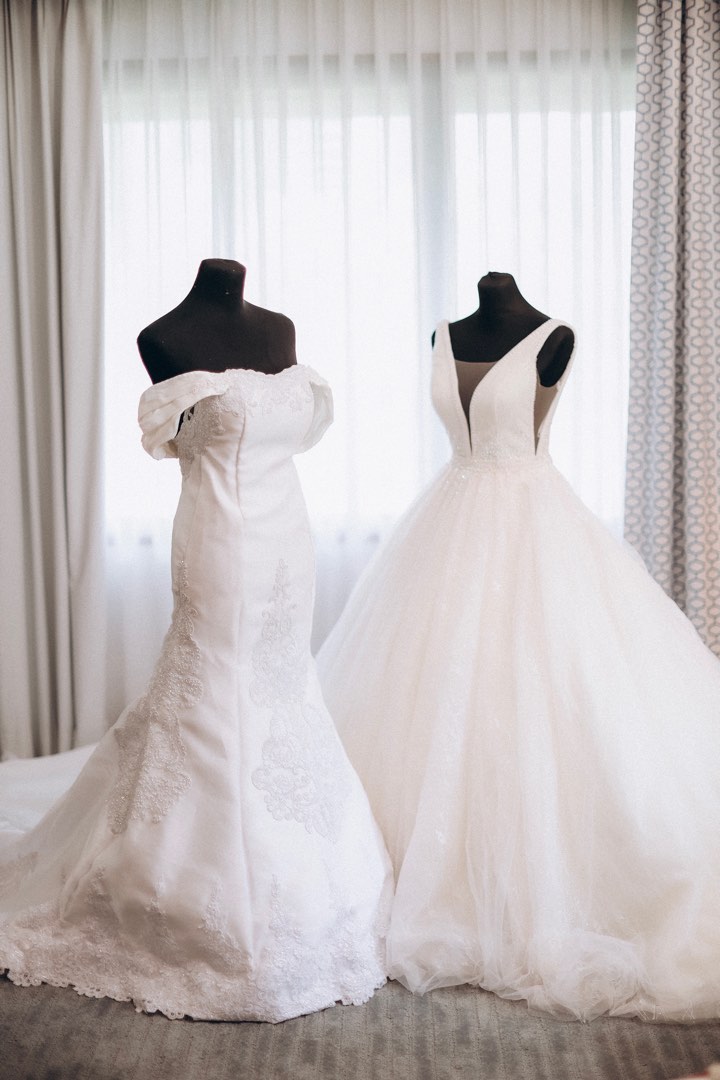 WEDDING GOWN (both ceremony and reception) on Carousell