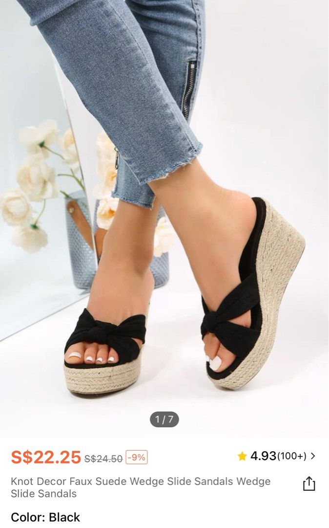 Wedge best sale slide sandal