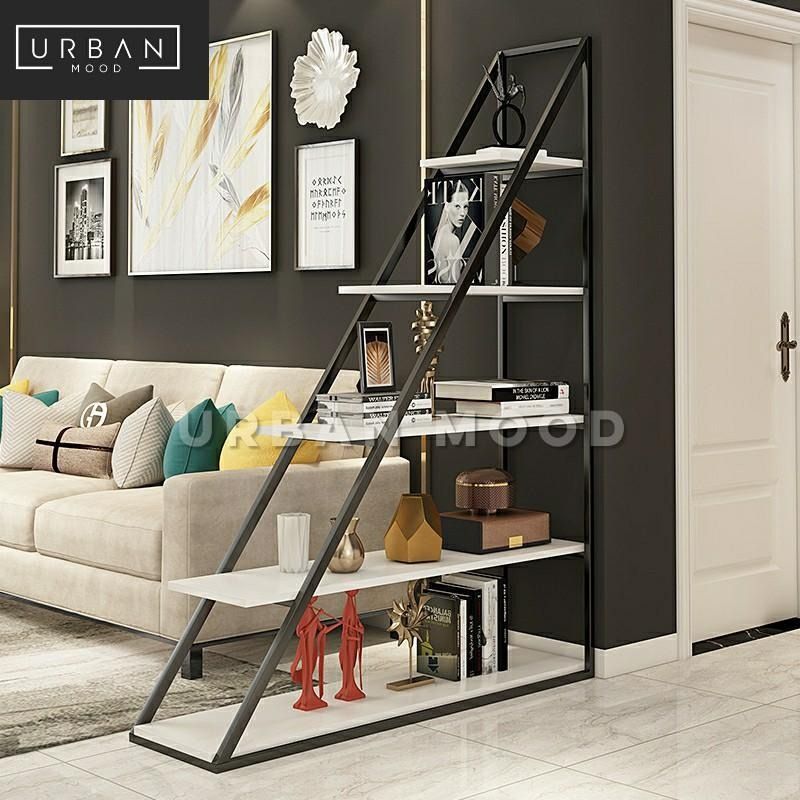 WOODELL Modern Ladder Display Shelf, Furniture & Home Living, Furniture ...