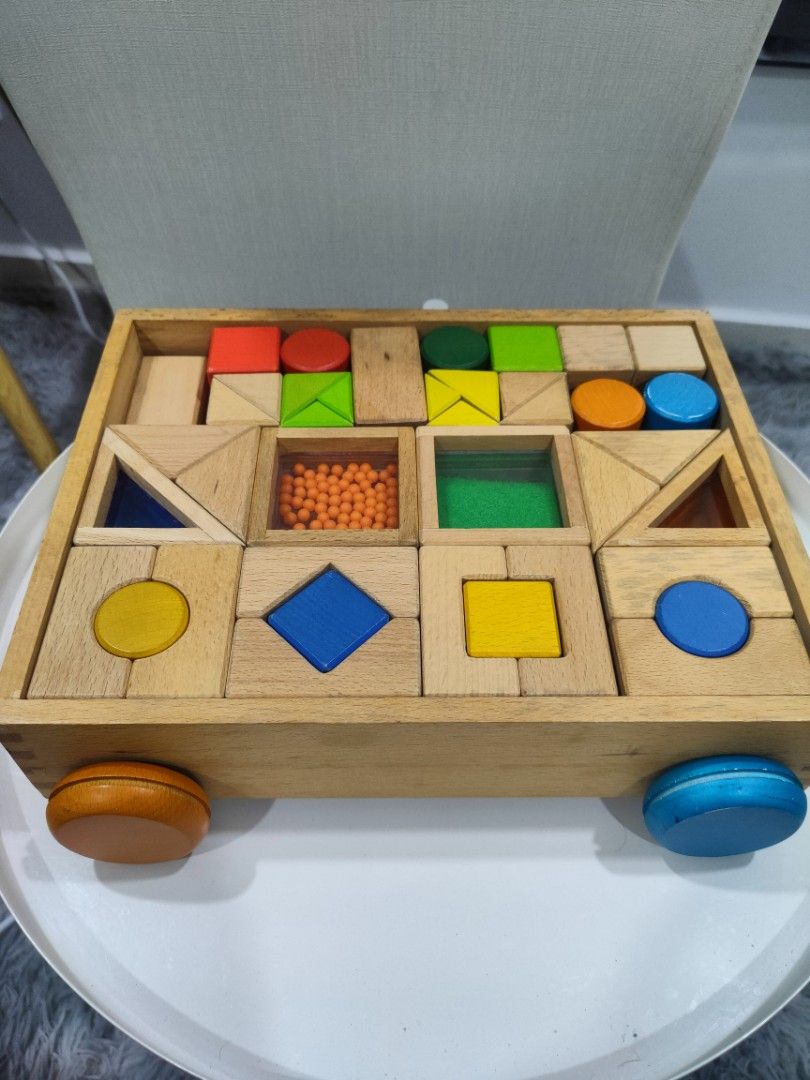 Wooden Block Montessori, Hobbies & Toys, Toys & Games on Carousell