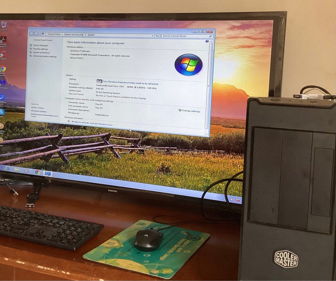 Slim Windows Desktop computer CPU PC working condition , Computers ...