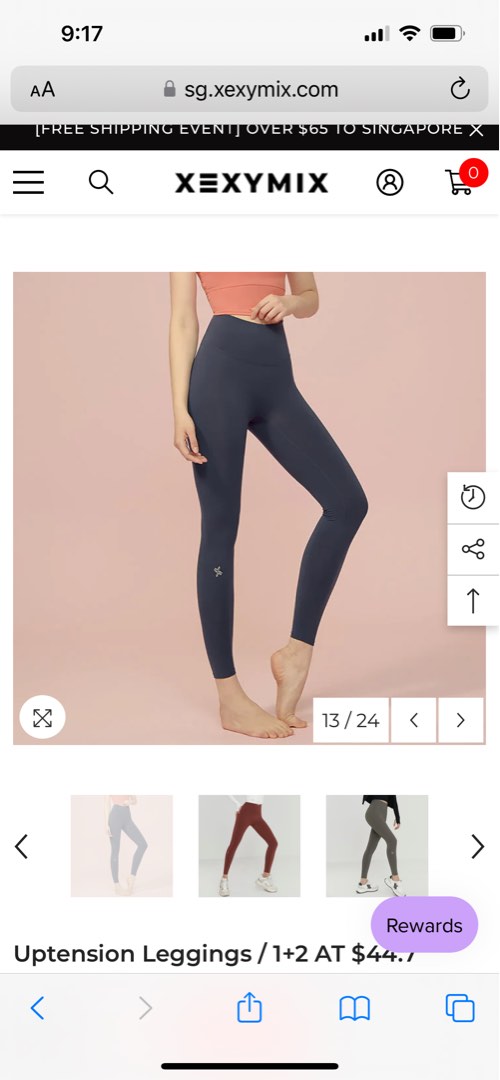 XEXYMIX Uptension Leggings in Expresso, Women's Fashion, Activewear on  Carousell