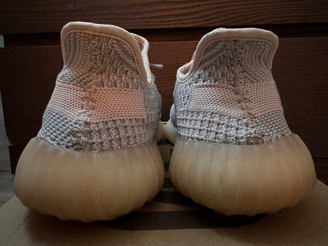 yeezy synth non reflective on feet