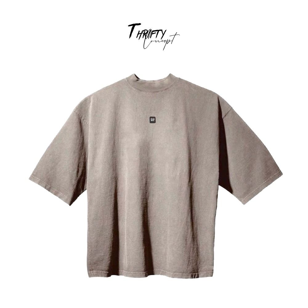 Yeezy Gap Engineered by Balenciaga Logo 3/4 Sleeve Tee (Brown) (Oversized),  Men's Fashion, Tops u0026 Sets, Tshirts u0026 Polo Shirts on Carousell