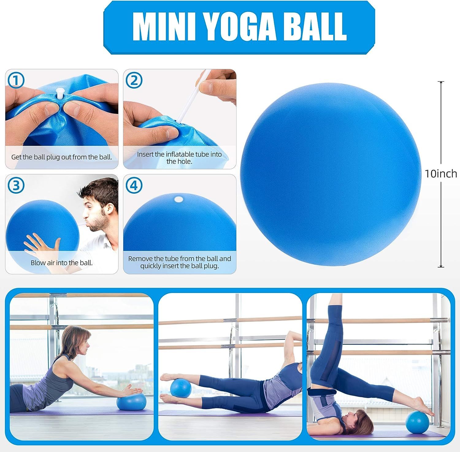 Yoga Starter Kit 5pcs Yoga Equipment Set With Blocks Ball