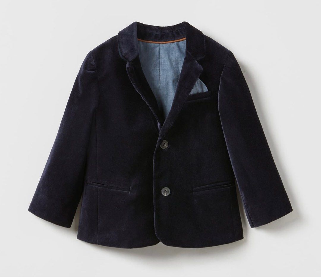 Zara Kids Velvet Suit Blazer