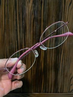 Zoff Japan Pink Metal Frame Prescription Glasses