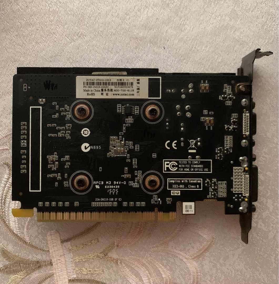 Zotac GT 610 1GB DDR3 64Bits PCI Graphic Card Computers Tech