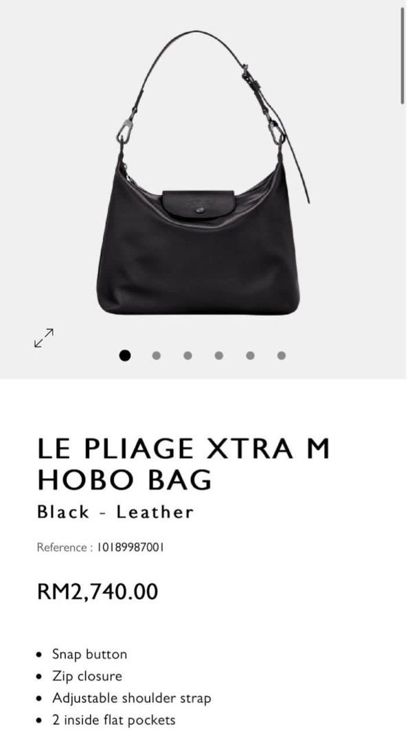 Jual Original Longchamp Le Pliage Xtra Hobo Bag M Medium Shoulder