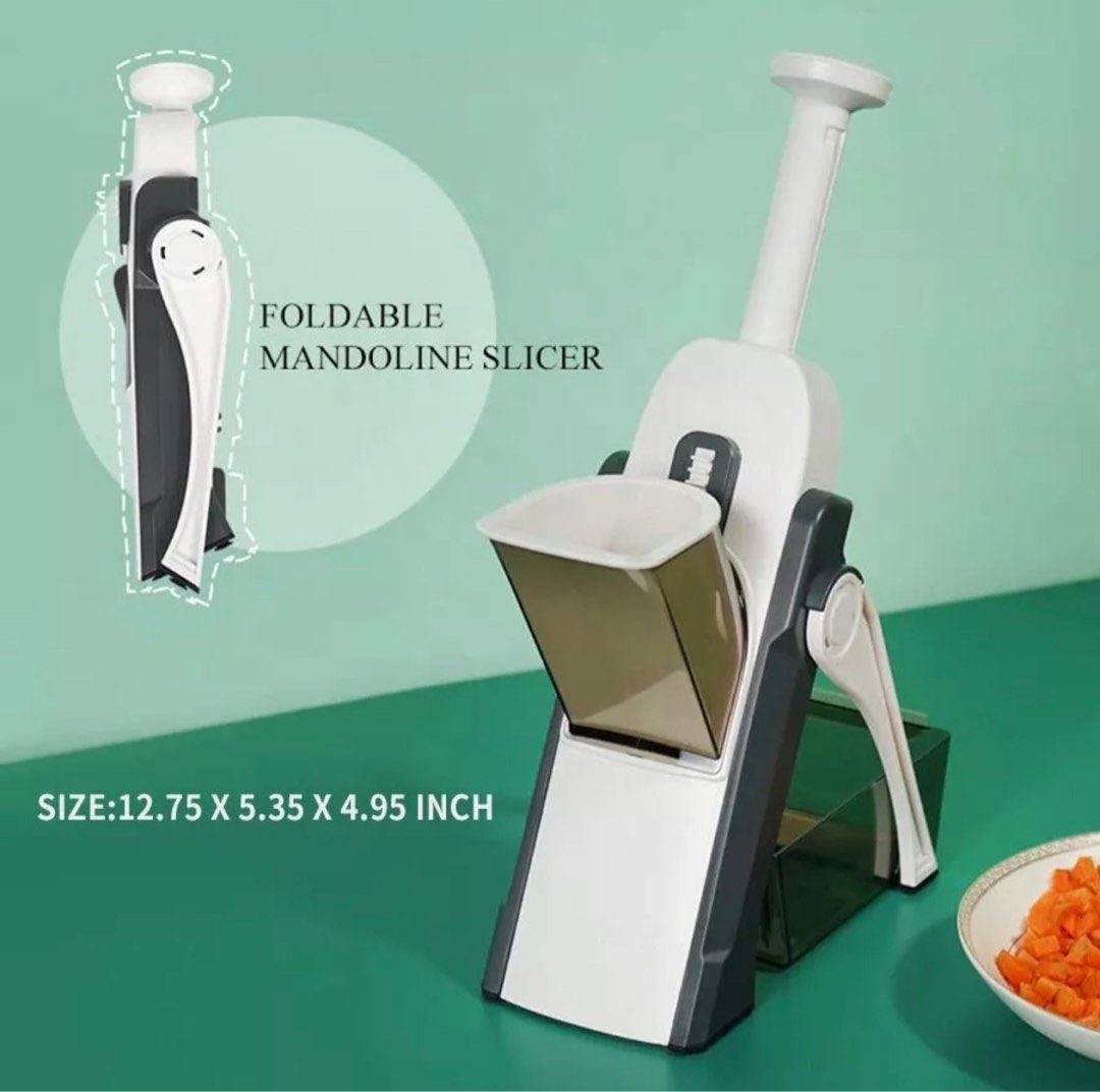 16-In-1 Safe Mandoline Slicer for Kitchen,Stainless Steel