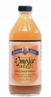 16oz Solana Gold Virtues Of Vinegar Organic Apple Cider Vinegar Raw & Unfiltered