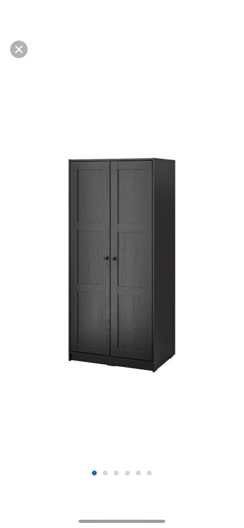 2 Door Wardrobe ikea RAKKESTAD Wardrobe with 2 doors Blackbrown 79x176