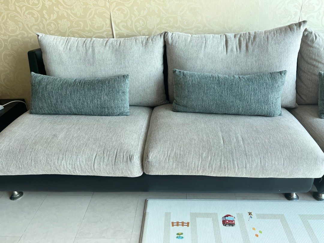 3+2+1 Fabric Sofa set in good condition, Furniture & Home Living