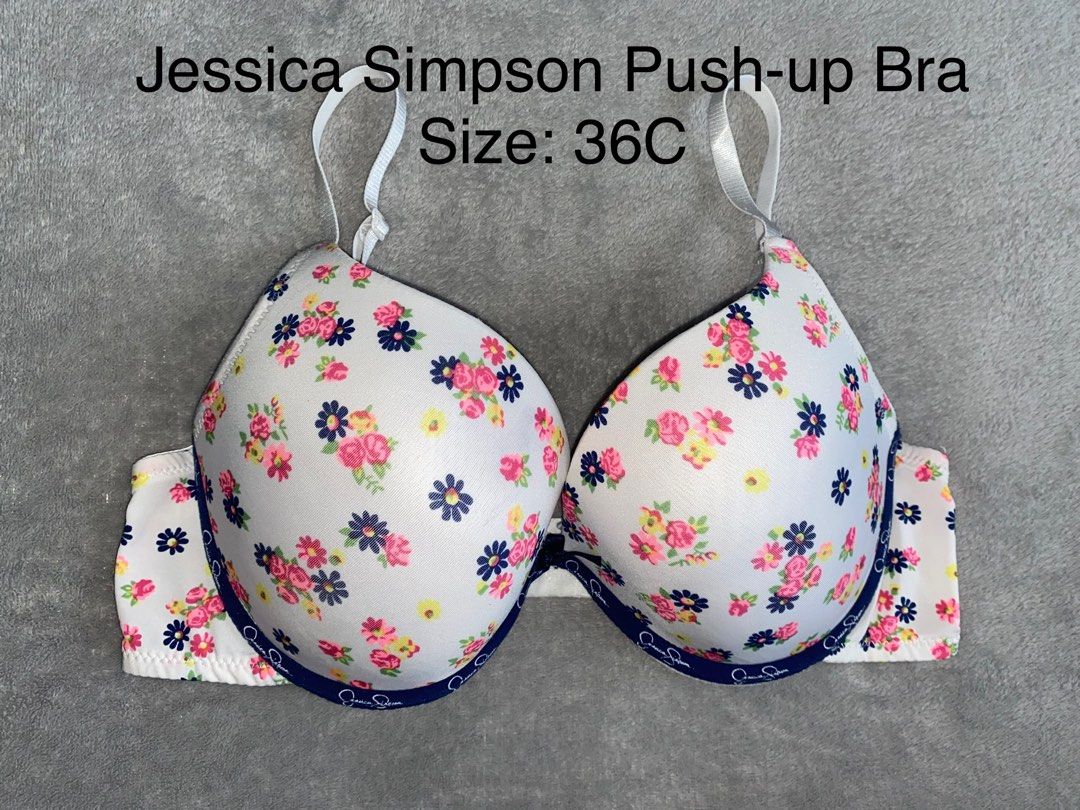 36C Jessica Simpson Push-up Printed Bra, Women's Fashion, Undergarments &  Loungewear on Carousell