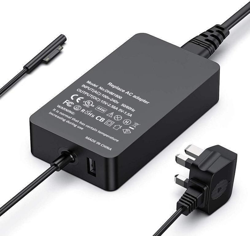 [717B] 65W Surface Pro Charger, 15V/4A/65W Surface Charger for Microsoft Surface Pro 3/Pro 4/Pro