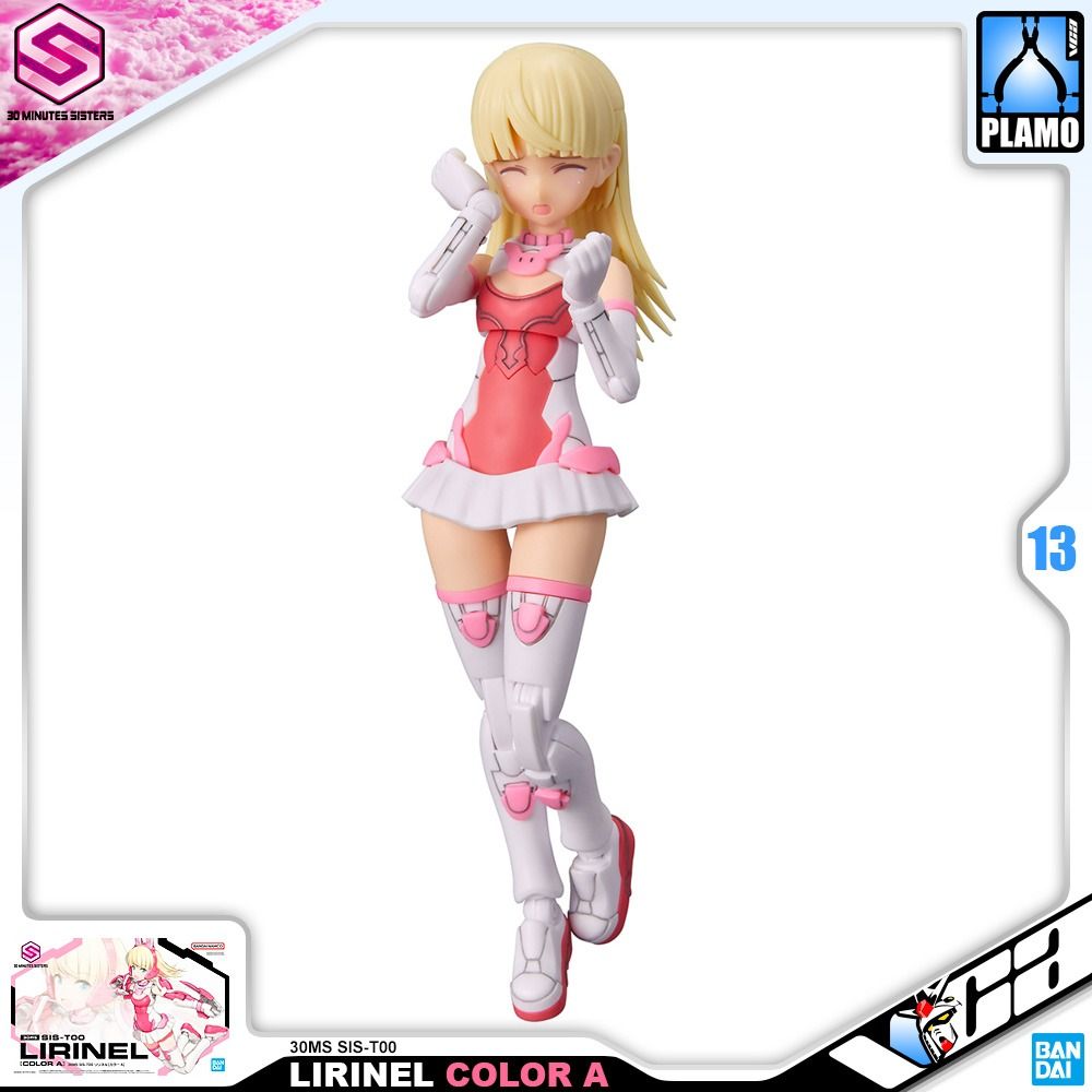 ⭐️ BANDAI 30 MINUTES SISTERS 30MS SIS-T00 LIRINEL COLOR A ARMOR GIRL PLASTIC MODEL TOY VCA GUNDAM SINGAPORE 4573102639417 (Category: Gundam Model Kits) located in Singapore. Submitted by vcagundam.sg (Listing ID 1247437613, Image 3). Description: 🌐𝗪𝗘𝗕𝗦𝗛𝗢𝗣-𝗟𝗜𝗡𝗞 https://v.vcagundam.sg/xtdWLH 📝 𝗛𝗘𝗔𝗗 𝗛𝗘𝗜𝗚𝗛𝗧 : 12.5cm | 𝗧𝗬𝗣𝗘 : PLASTIC MODEL KIT Ririneru is the newest member of Bandai's 30MS (30 Minutes Sisters) figure kit lin