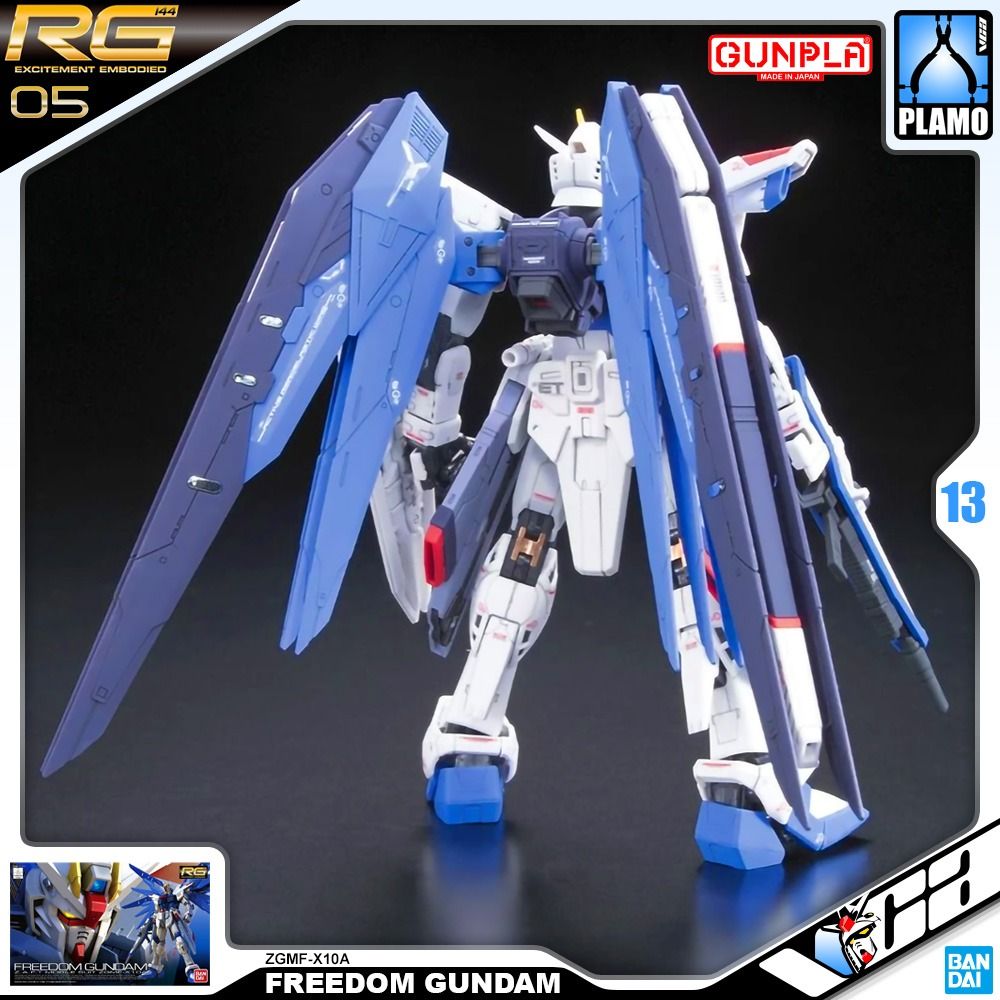 ✅𝐑𝐄𝐀𝐃𝐘 𝐒𝐓𝐎𝐂𝐊⭐️ BANDAI GUNPLA REAL GRADE RG 1/144 ZGMF-X10A FREEDOM GUNDAM PLASTIC MODEL TOY VCA GUNDAM SINGAPORE 4573102616142 (Category: Toys & Collectibles) located in Singapore. Submitted by vcagundam.sg (Listing ID 1247348492, Image 3). Description: ⭐ ⭐ ⭐ ⭐ ⭐ TOP RATED SG SELLER! 📦 WE SHIP YOUR ORDER WITH❤️CARE! ✅ BRAND NEW IN BOX 📝 𝗛𝗘𝗔𝗗 𝗛𝗘𝗜𝗚𝗛𝗧 : 13cm | 𝗧𝗬𝗣𝗘 : PLASTIC MODEL KIT This Freedom Gundam has various flexibl