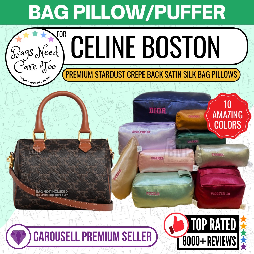 Bag Organizer for Celine Small Boston Bag in Triomphe Canvas (Bag Length  19.5cm)