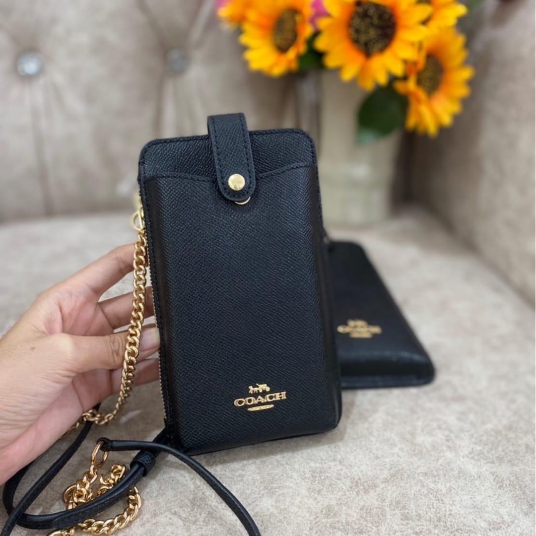 Coach North South Phone Crossbody Luxury Bags Wallets on