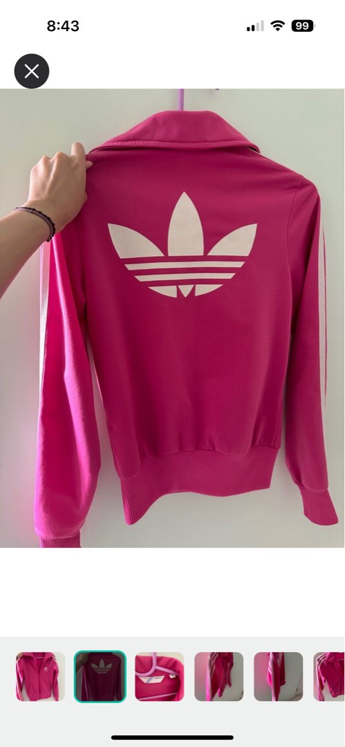 Adidas jacket 2024 women pink