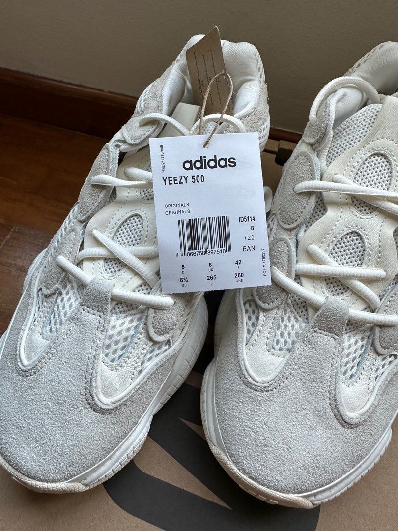 Adidas Yeezy 500 Bone White, Men's Fashion, Footwear, Sneakers on ...