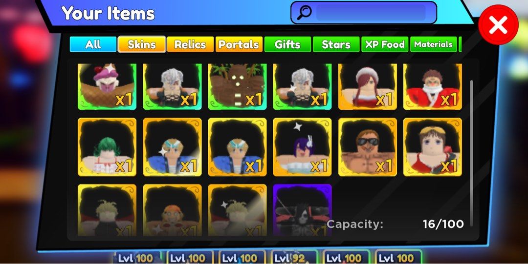 [CHEAPEST] ROBLOX Anime Adventures Units/Skins/Relics
