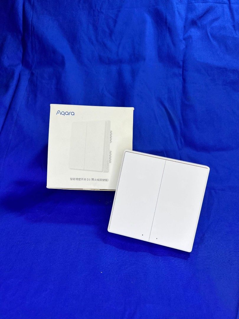Aqara D1 Smart 2Gang Wall Switch(no neutral), TV & Home Appliances